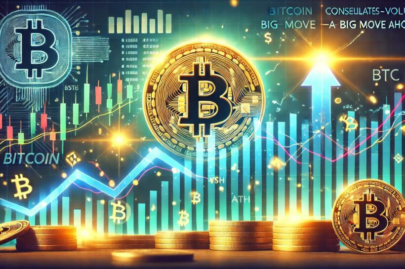 Биткойн консолидируется около ATH – объем предполагает большой шаг вперед