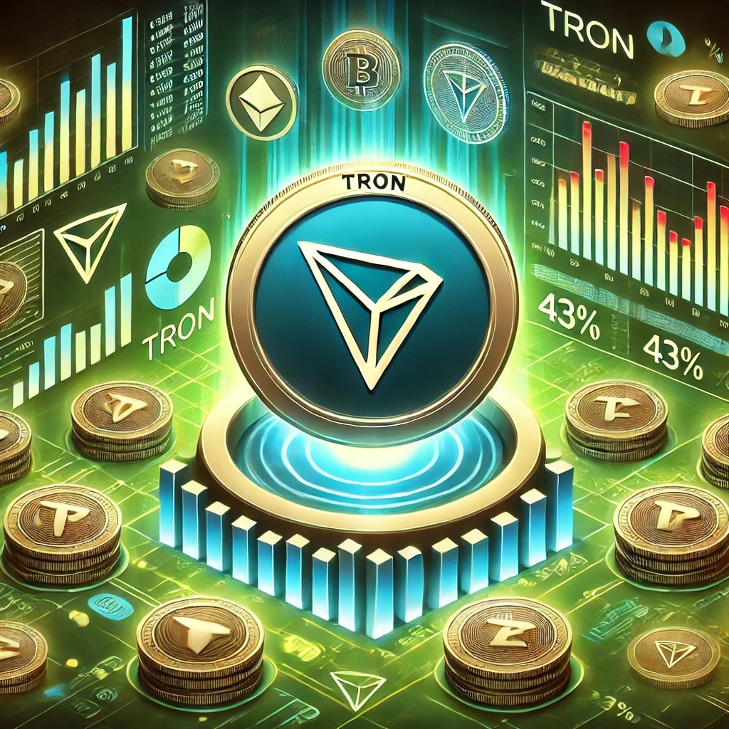 TRON возвращает себе корону с доминированием в 43% в транзакциях альткойнов