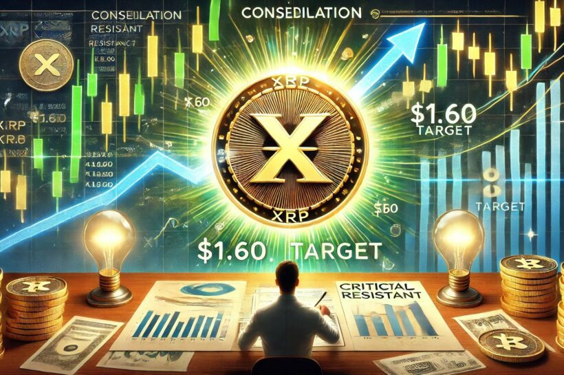 XRP консолидируется ниже критического уровня сопротивления – аналитик устанавливает цель в $1,60