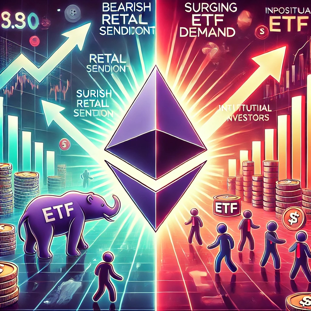 Ethereum борется с медвежьими настроениями в розничной торговле на фоне растущего спроса на ETF