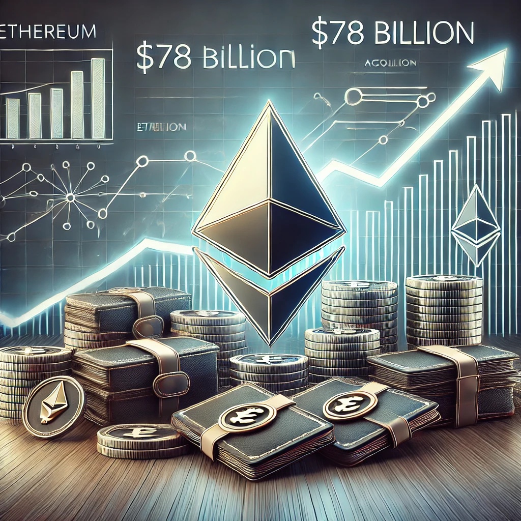Адреса накопления Ethereum достигли 78 миллиардов долларов: что будет дальше с ценой ETH?