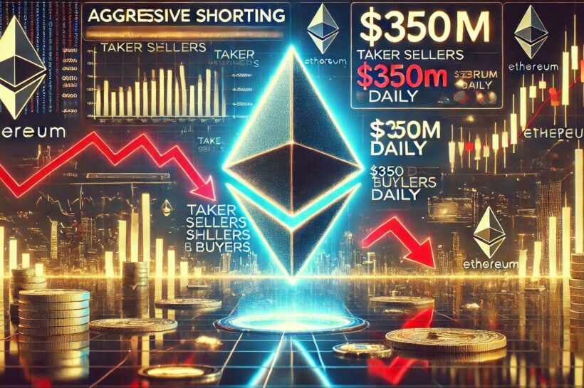 Ethereum сталкивается с агрессивными короткими продажами, поскольку продавцы тейкеров опережают покупателей на 350 миллионов долларов в день – аналитик