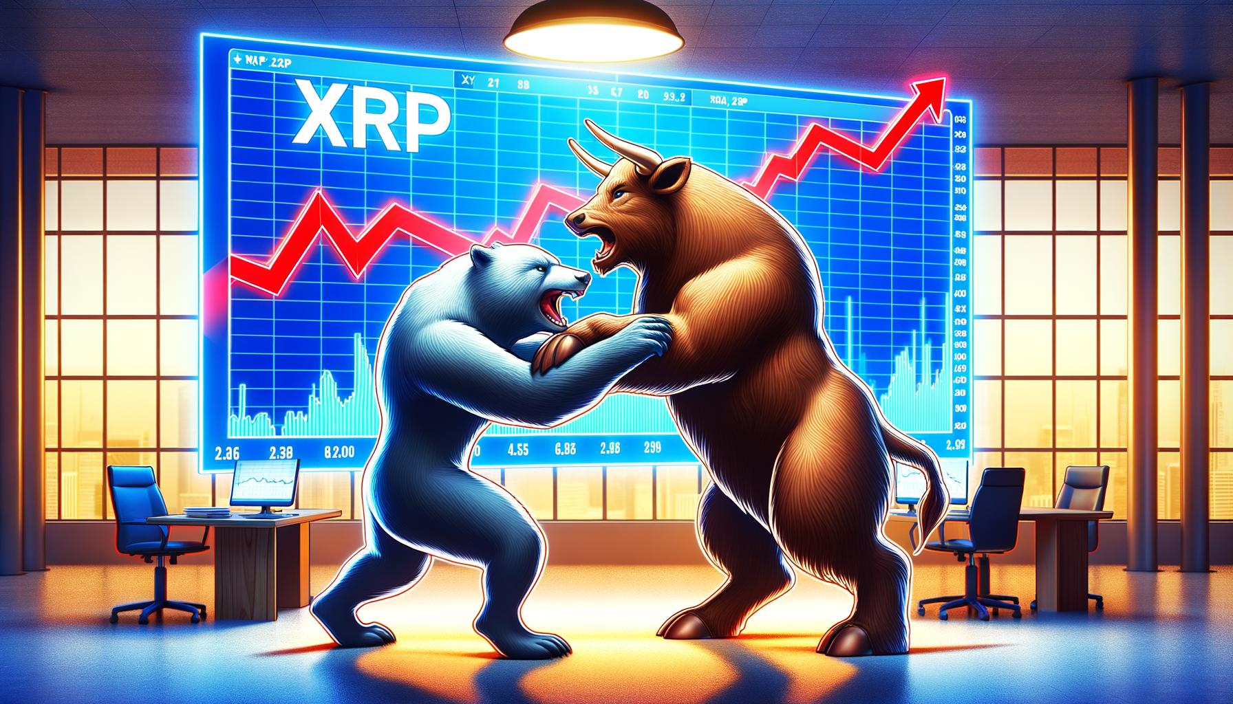 Xrp цена борется за то, чтобы удержать рост - могут ли медведь захватить?