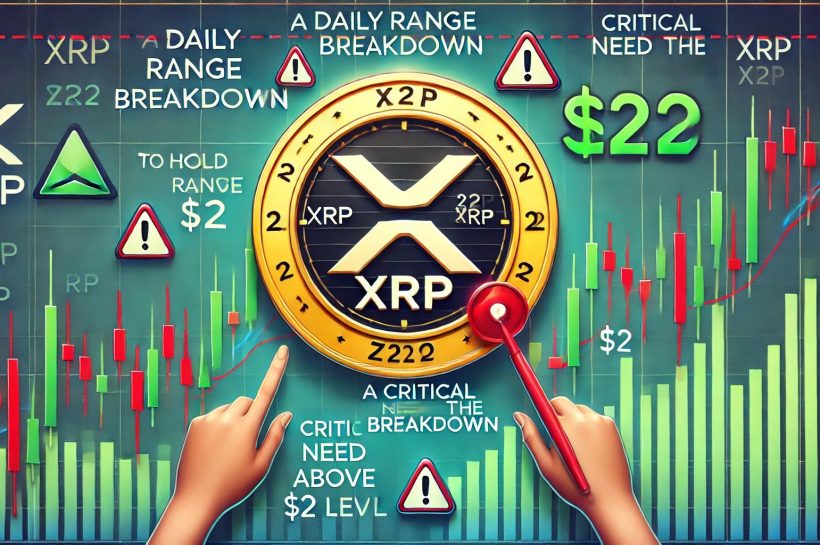 XRP флиртует с ежедневным расщеплением диапазона - цена должна иметь более 2 долларов.