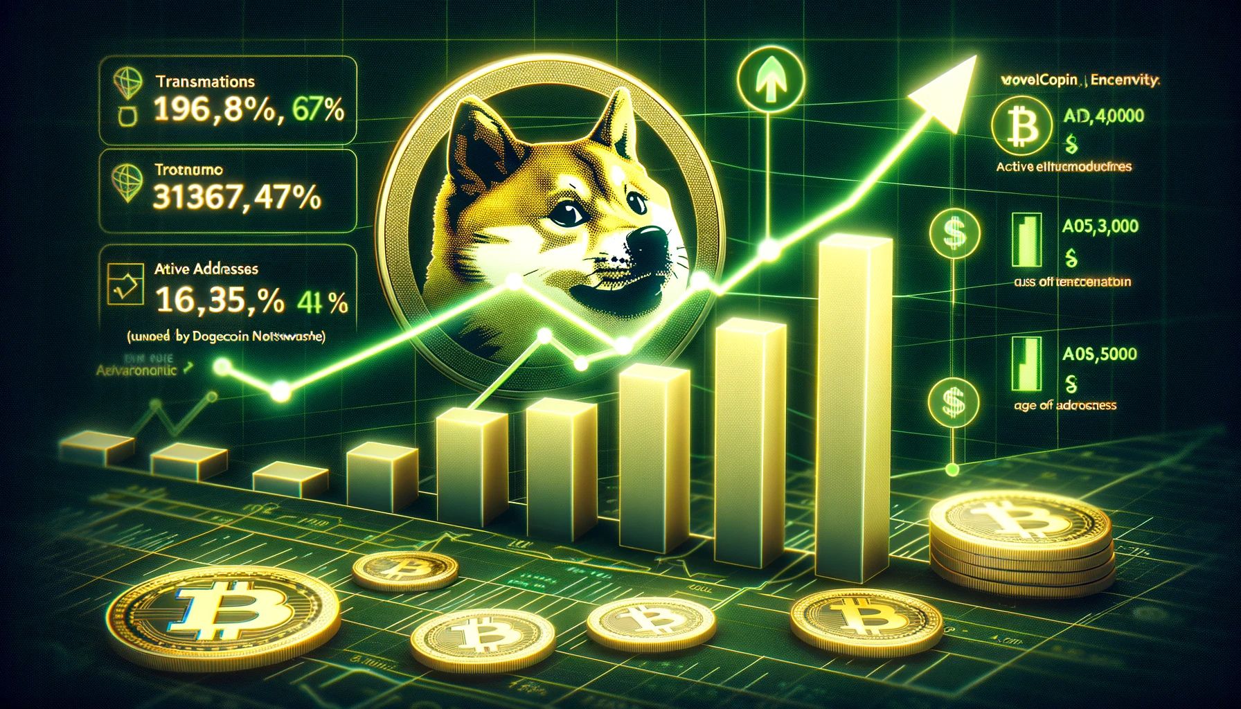 Деятельность сети Dogecoin увеличивает 47% в месяц - что дальше для Doge?