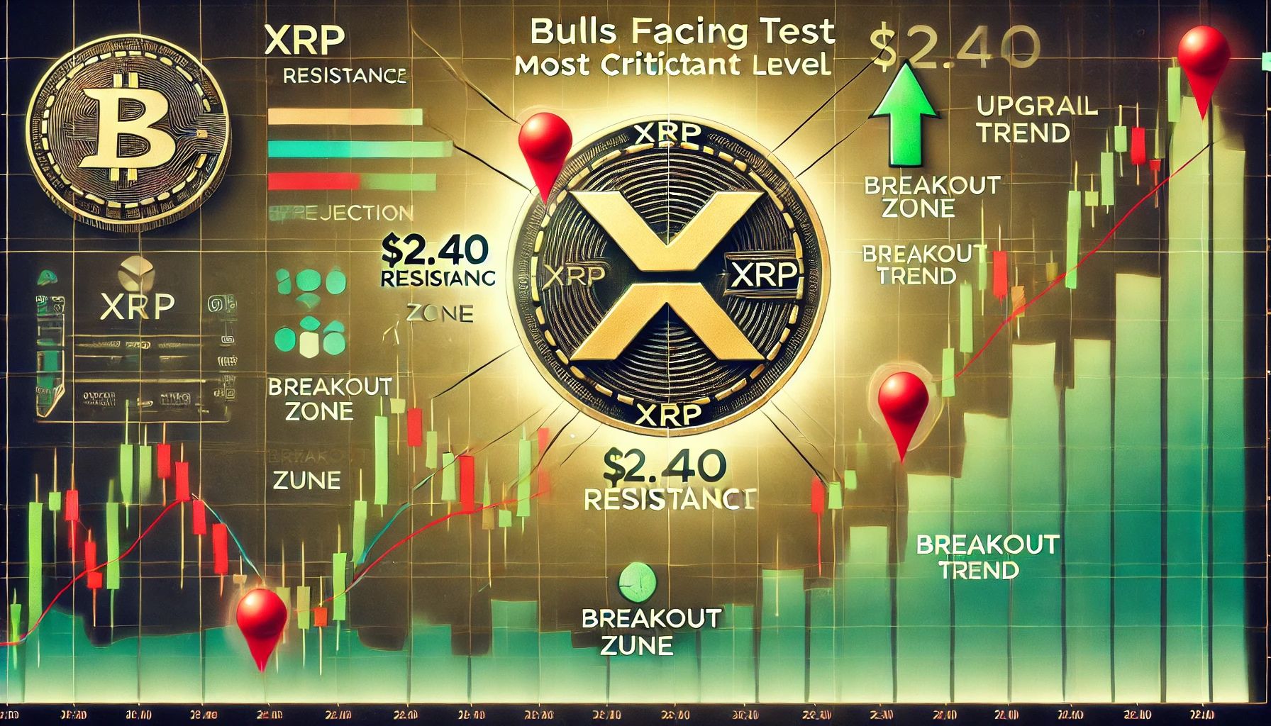 Xrp быки сталкиваются с большим тестом - метрики показывают 2,40 долл. США как самый важный уровень сопротивления