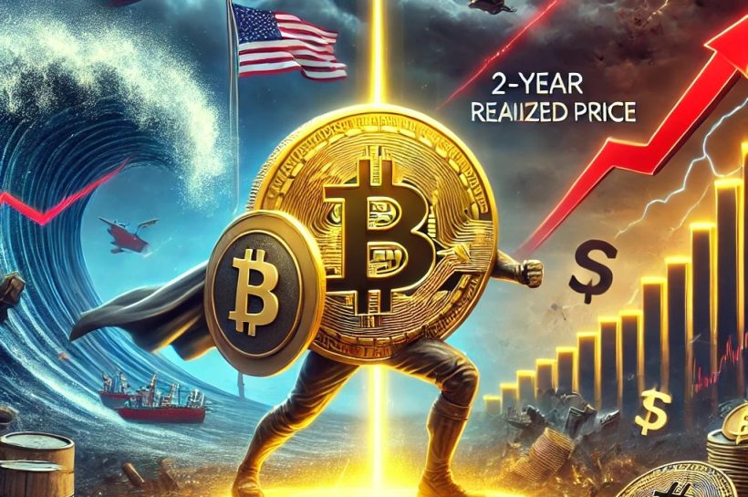 Биткойн сражается на тарифные суматохи: может ли 2-летняя реализованная цена провести линию?