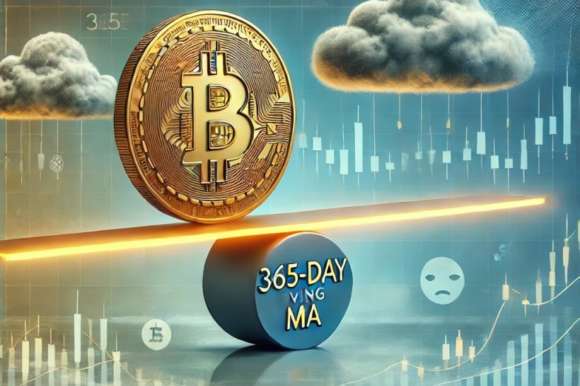 Биткойн держит более 365-дневную скользящую среднюю, но рыночные настроения остаются подавленными