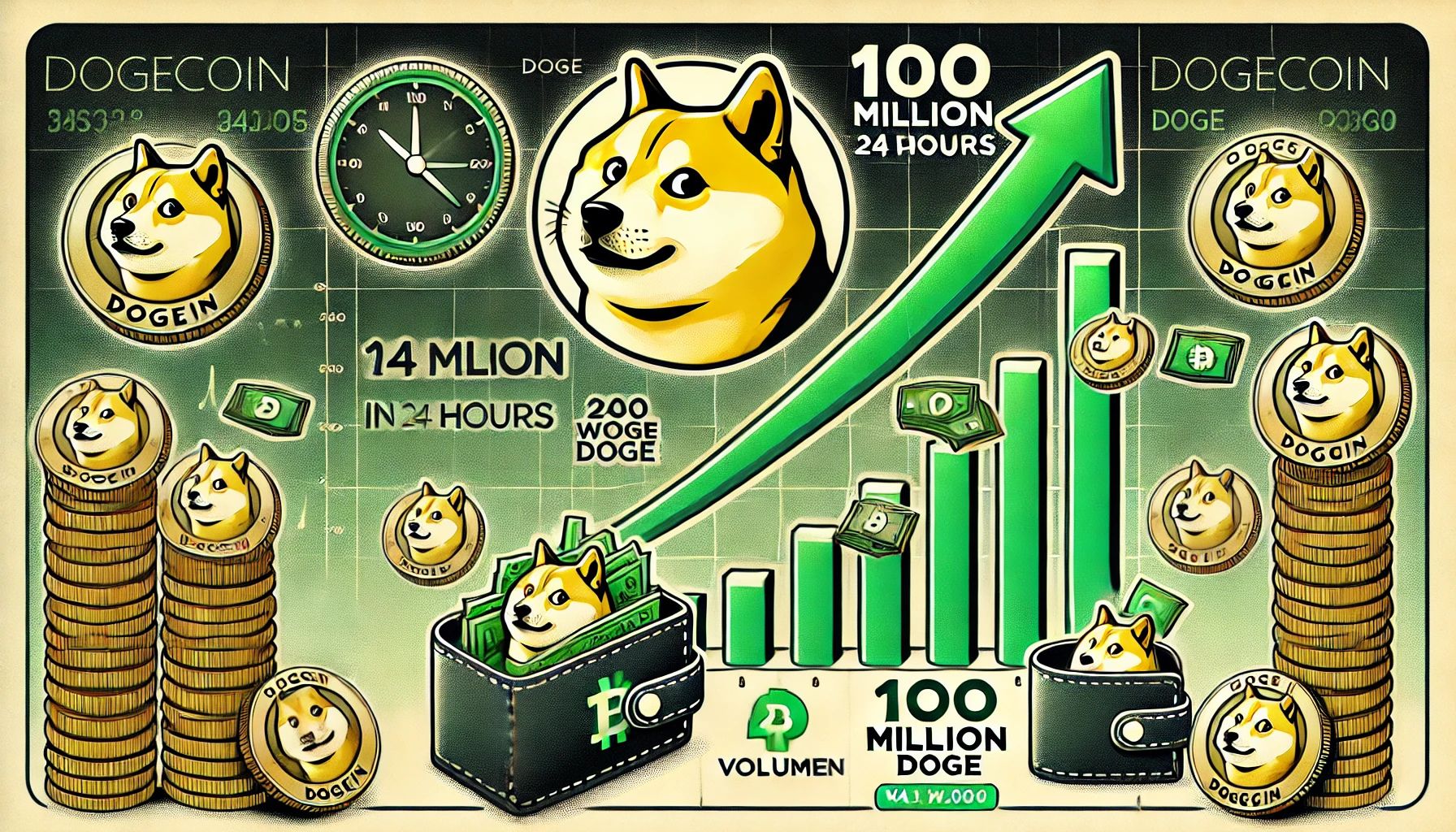 Dogecoin Whales купите 100 миллионов дог за 24 часа - спрос сигнализирует о растущей уверенности