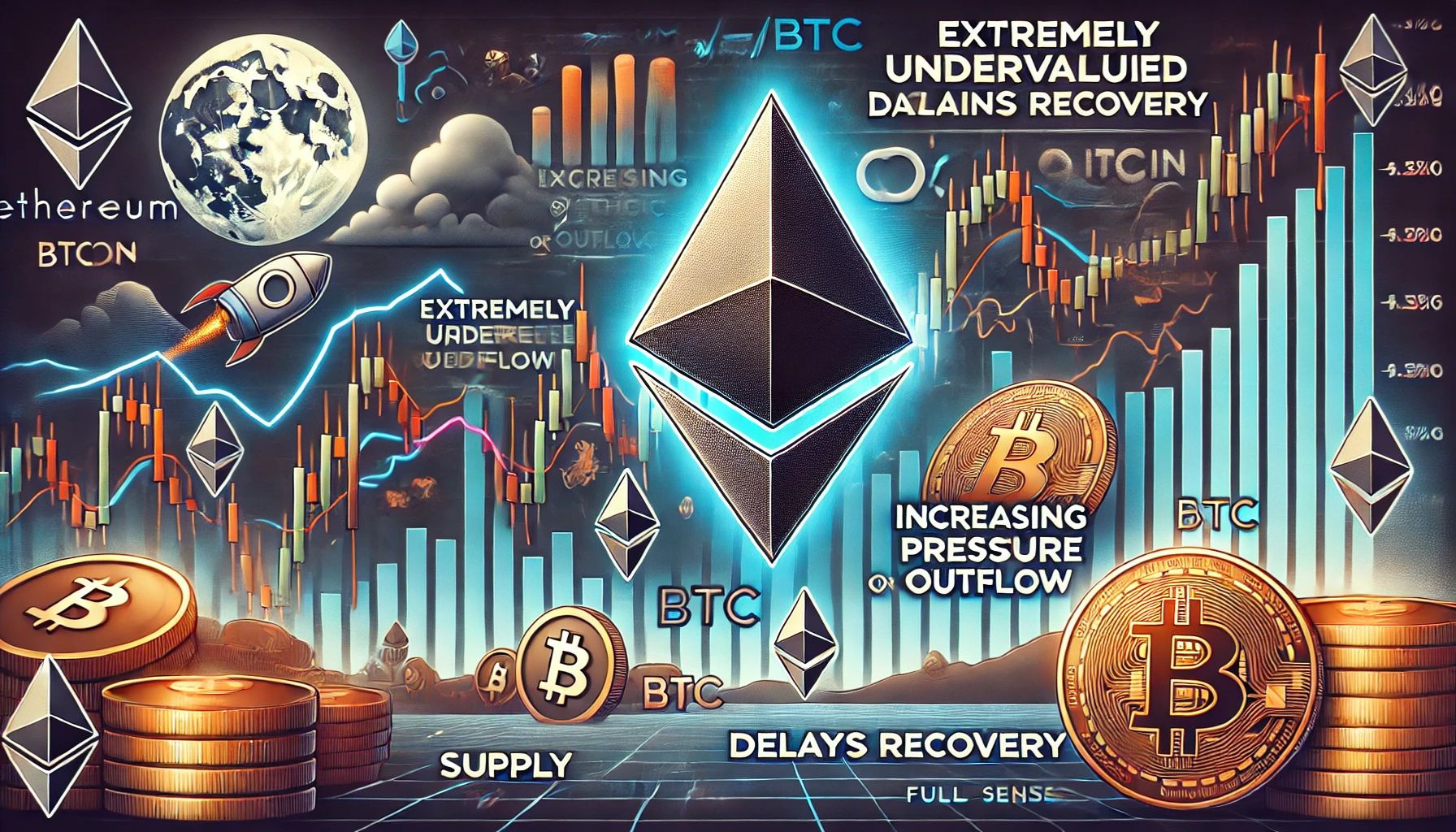 Ethereum «чрезвычайно недооценен в отношении BTC» - давление питания может задержать восстановление