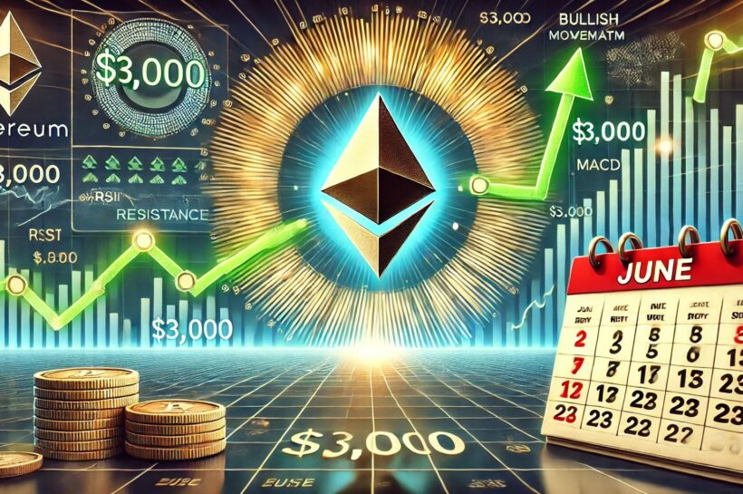 Ethereum консолидируется как сборки импульса - аналитик имеет 3 тысячи долларов США на июнь.