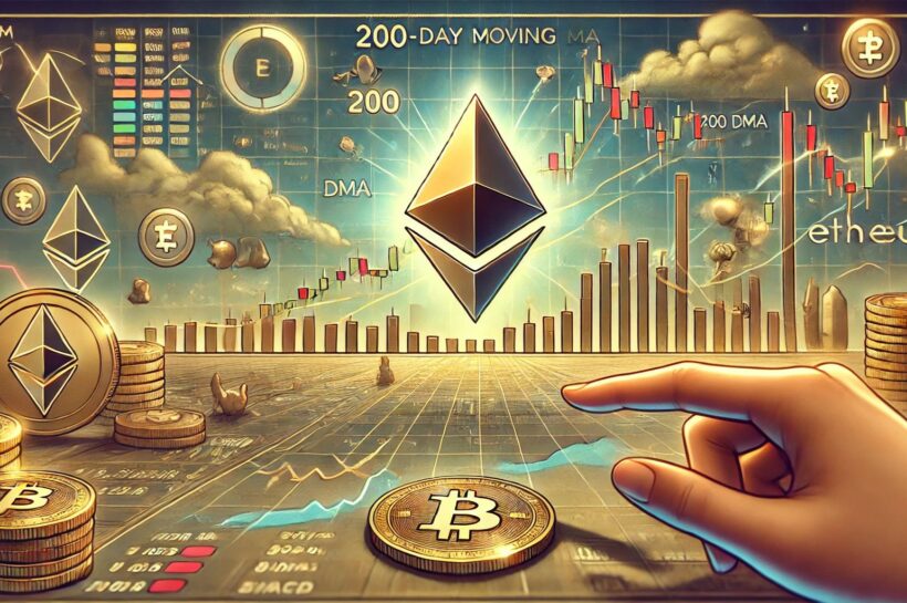 Ethereum подходит к решающему уровню - торгуя около 200 сопротивлений DMA