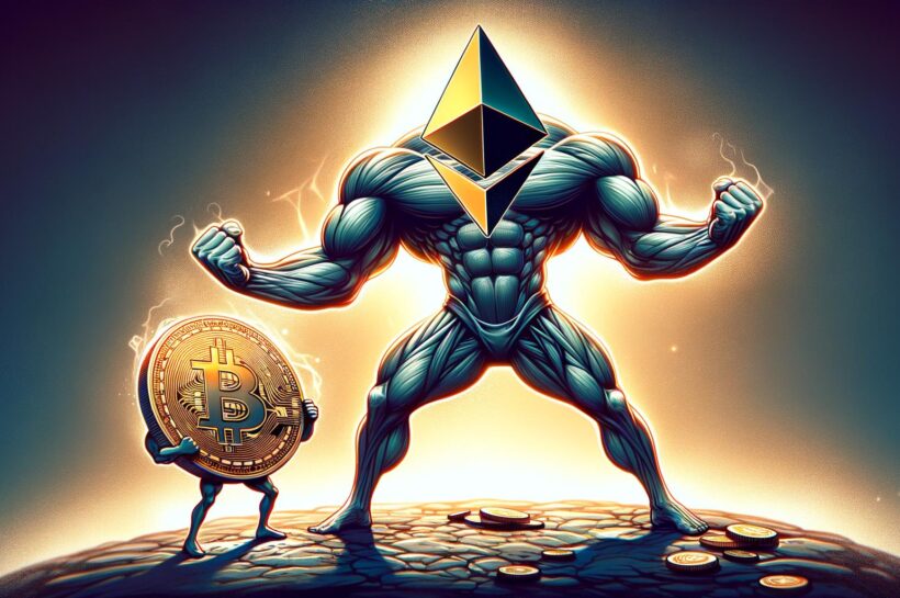 Ethereum сгибает мышцы, превосходит биткойн среди рыночного импульса
