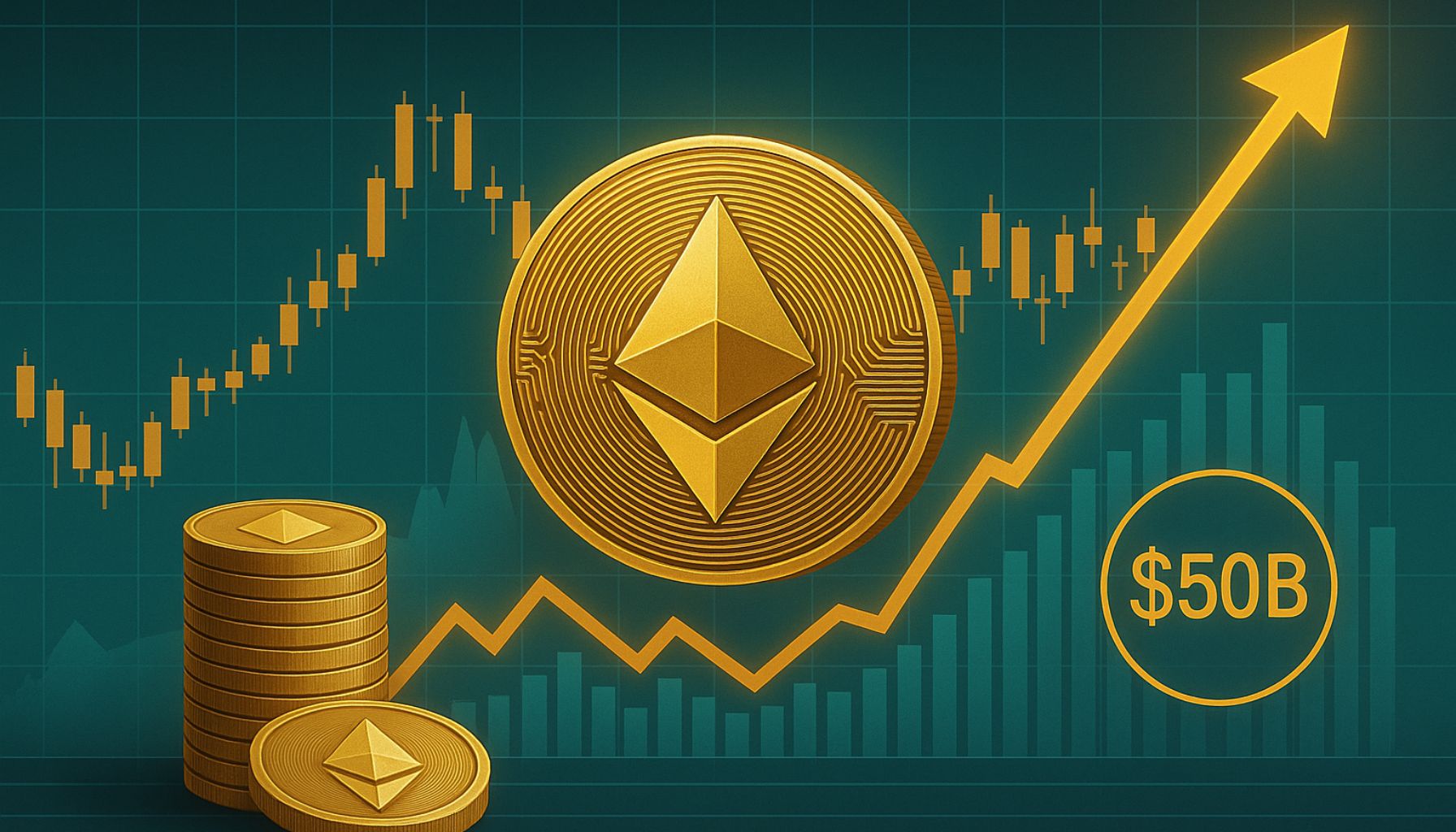 Ethereum Open проценты достигают рекорда 50 миллиардов долларов - волатильность входящего?