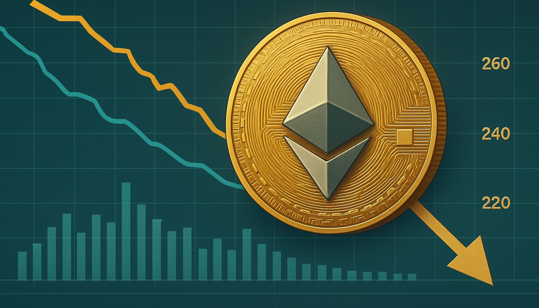 Ethereum рискует недостатком, если сопротивление удерживает: 2700 долл. США. Уровень имеет решающее значение
