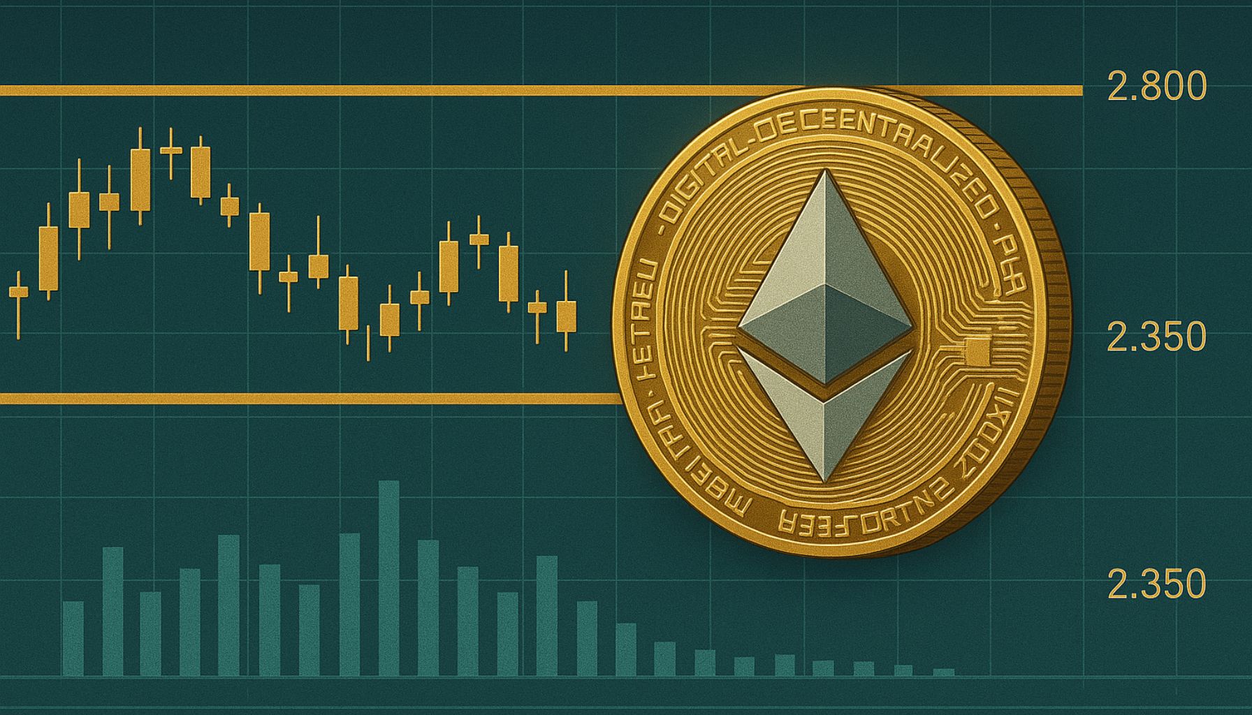 Диапазон Ethereum подтягивается - ликвидность вырисовывается на уровне 2800 долл. США и 2350 долл. США