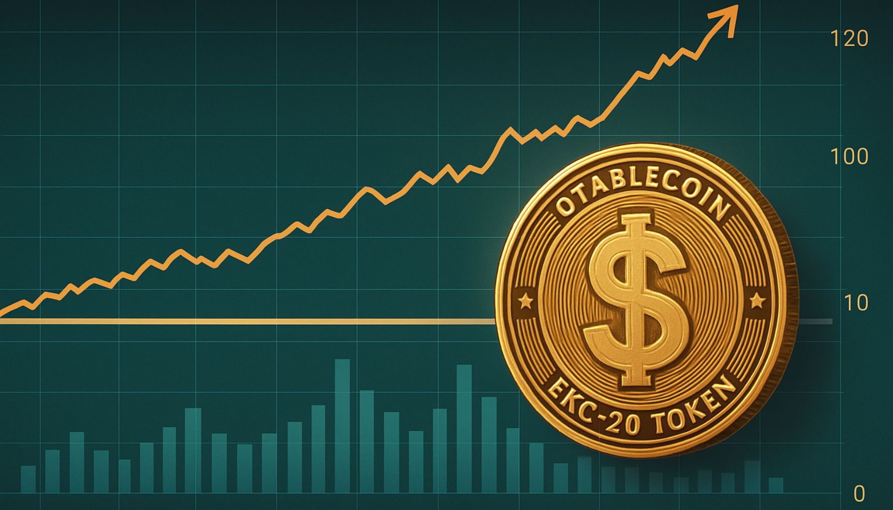 ERC-20 StableCoin Supply достигает всего времени на уровне 121 млрд долларов-ликвидность роста