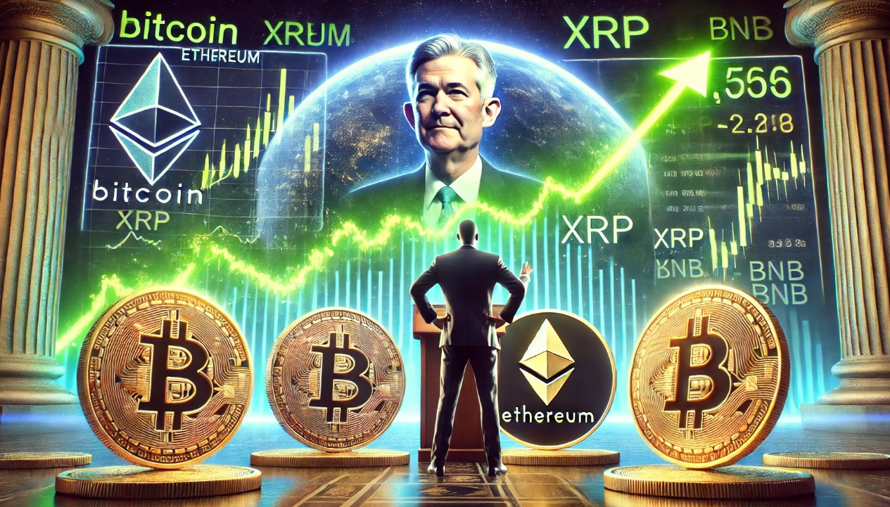 Биткойн, Ethereum, XRP, BNB на подъеме после речи Пауэлла