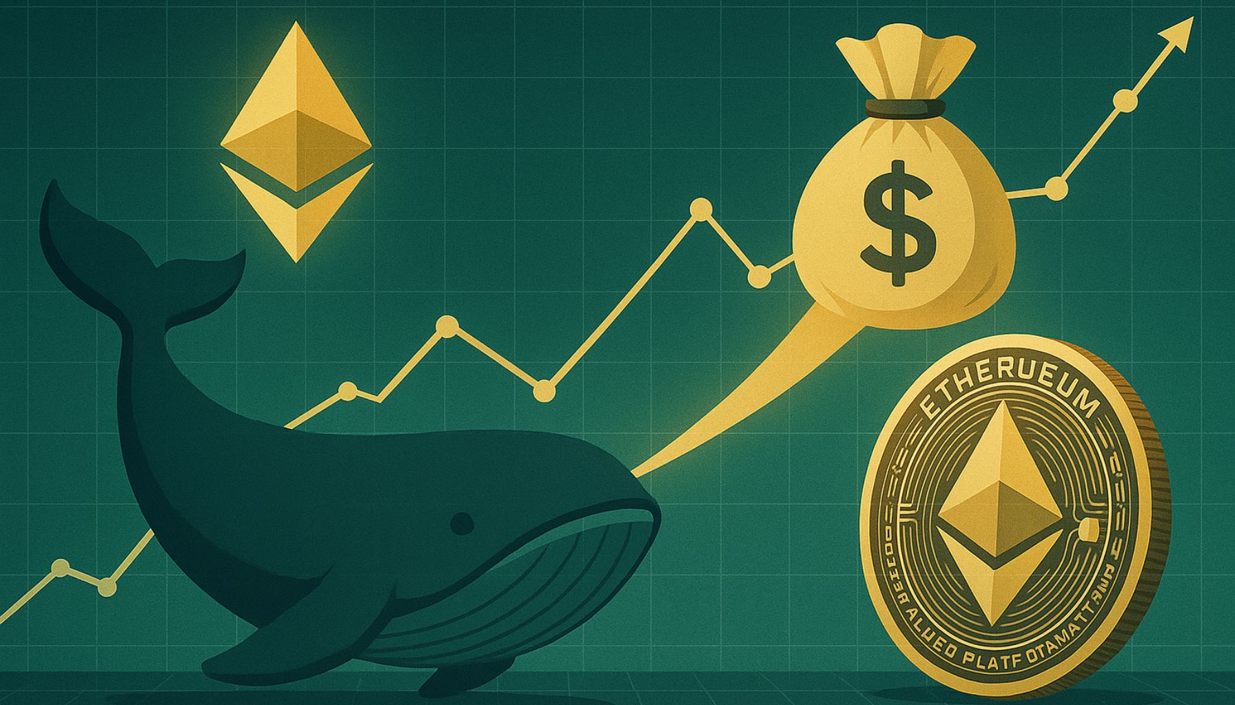 Кит загружается на 300 миллионов долларов Ethereum Onchain: он только что поймал дно?