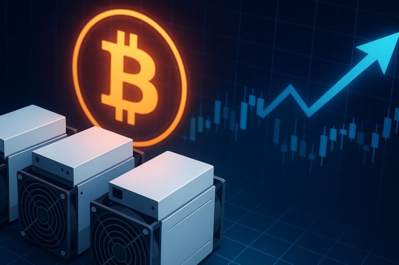 Биткойн -шахтеры избегают принудительных продаж: BTC находится на 7,4% выше последней сложности.