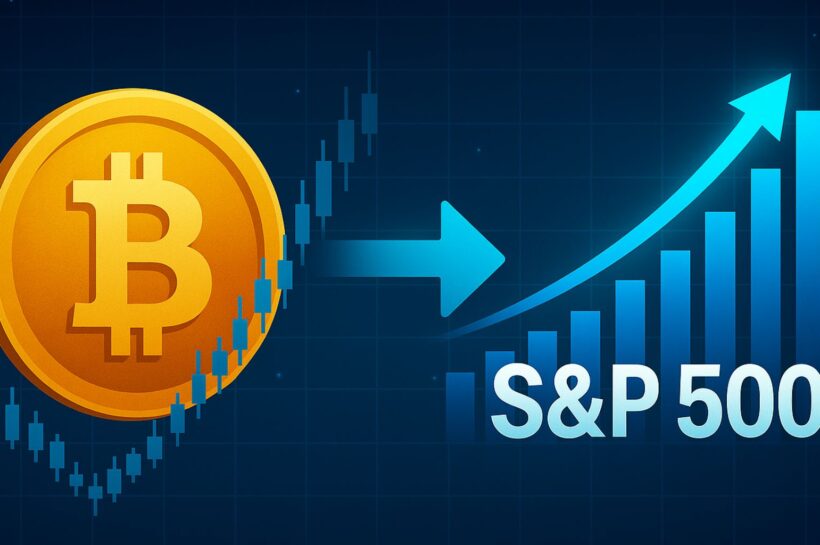 Корреляция биткойн -S & P 500 достигает 80%, связав крипто