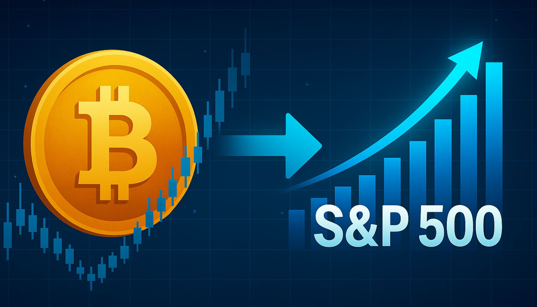 Корреляция биткойн -S & P 500 достигает 80%, связав крипто