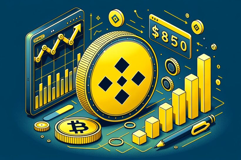 BNB цена борется ниже 850 долларов - быстро исчезает импульс?