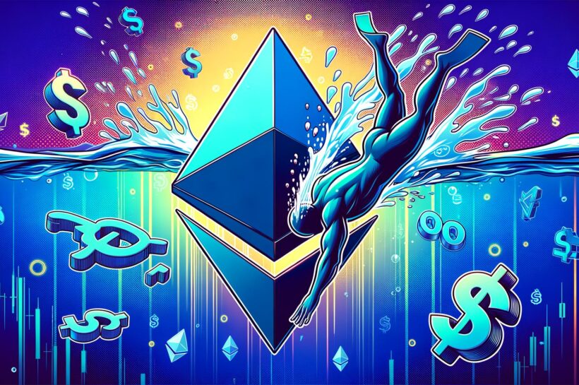 Цена Ethereum сильно падает - 4000 долларов США в настоящее время критическая линия между быками и медведями