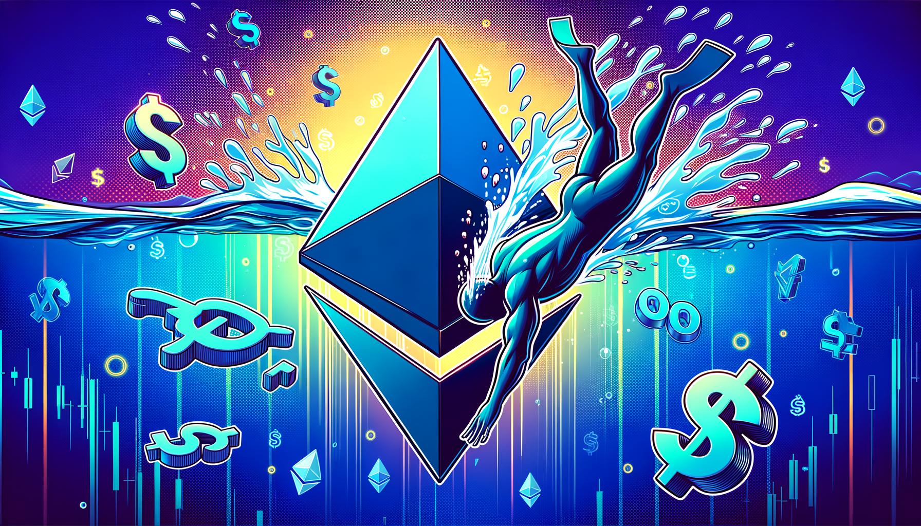 Цена Ethereum сильно падает - 4000 долларов США в настоящее время критическая линия между быками и медведями