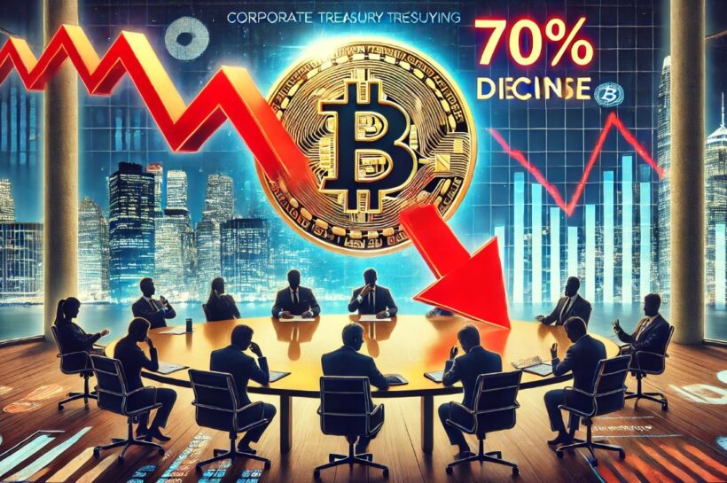 На 70% снижение корпоративной крипто -казначейства: что происходит?