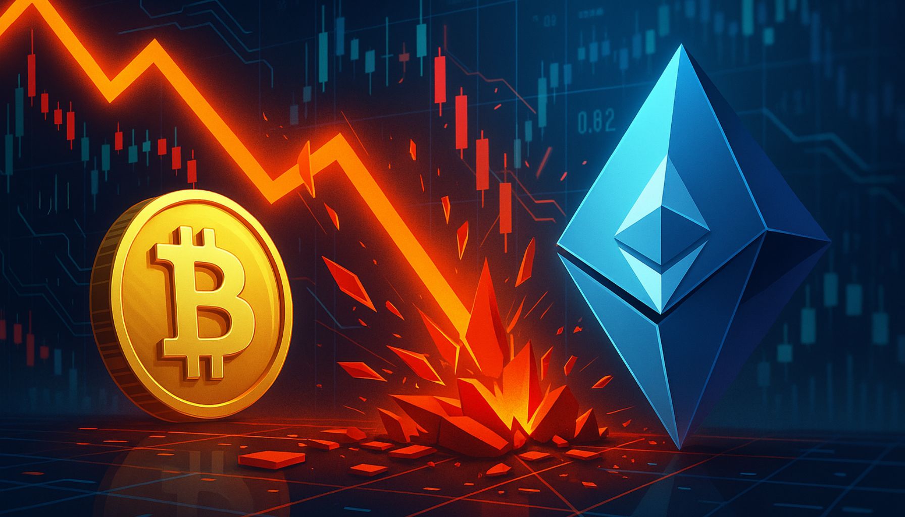 Крипто -рычаг whipeout: 600 млн. Долл. США+ в BTC & Eth Longs ликвидировано