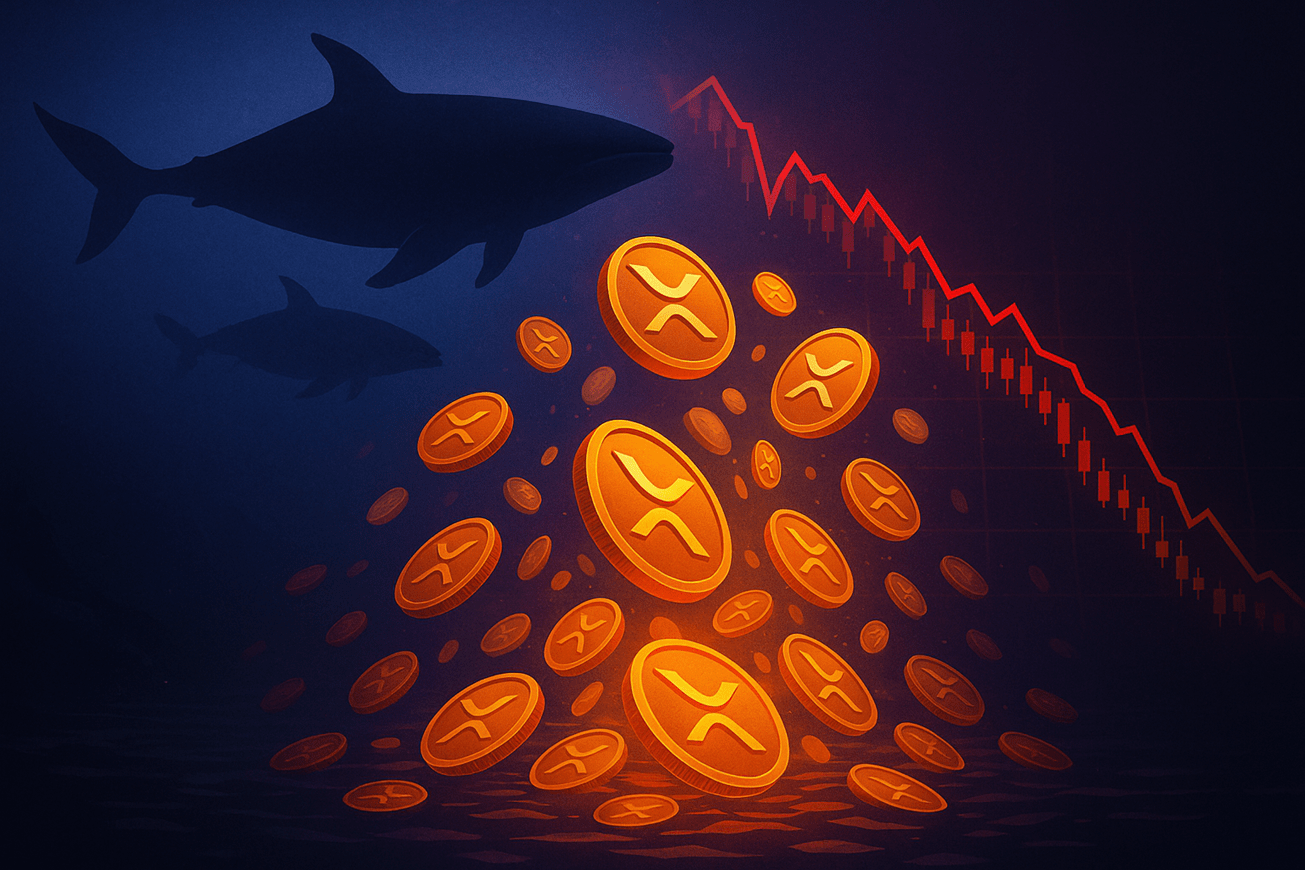 Xrp медвежий сигнал: киты разгружают 486 миллионов долларов в активах
