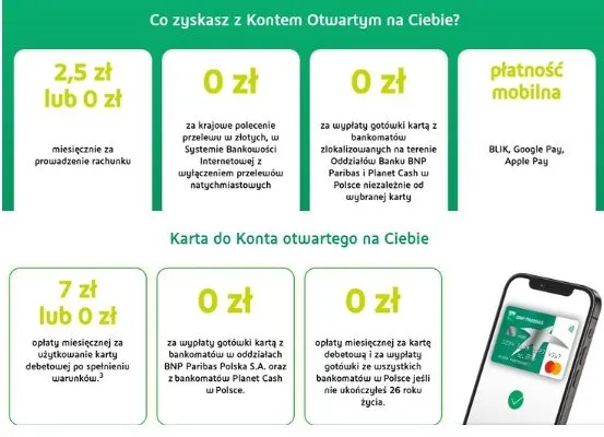 бесплатный счет в bnp paribas