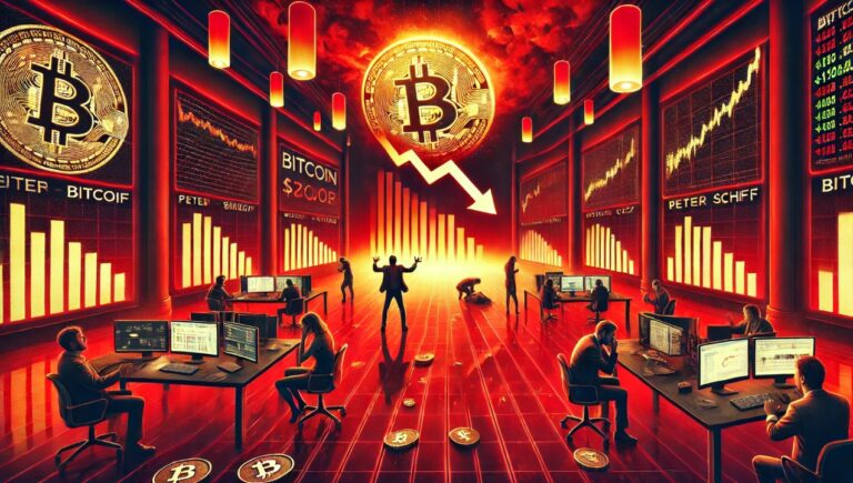 Цена биткойнов упала ниже $108 000: Питер Шифф ожидает «жестокого» медвежьего рынка, реакция Чехии