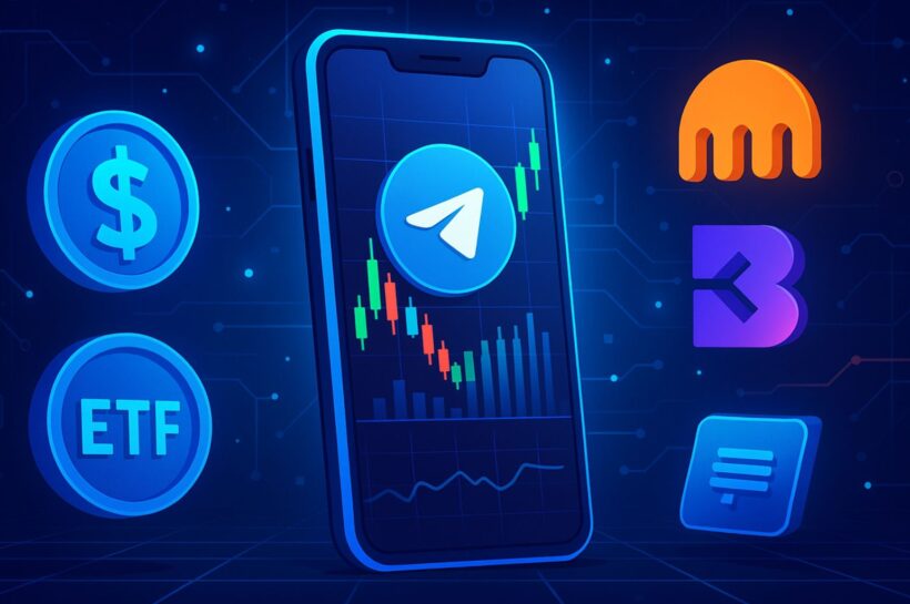 Токенизированные американские акции и ETF, приезжающие в Telegram Wallet через Kraken & Backedfi