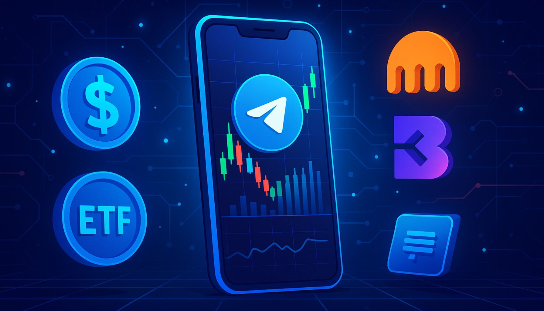 Токенизированные американские акции и ETF, приезжающие в Telegram Wallet через Kraken & Backedfi