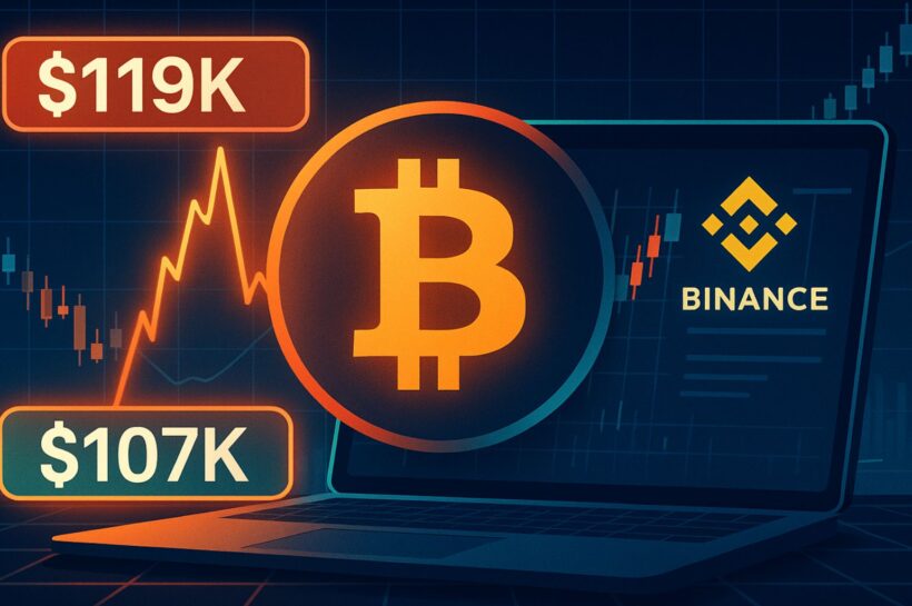 Биткойн в ловушке Binance: битва между $107 тыс. и $119 тыс. накаляется