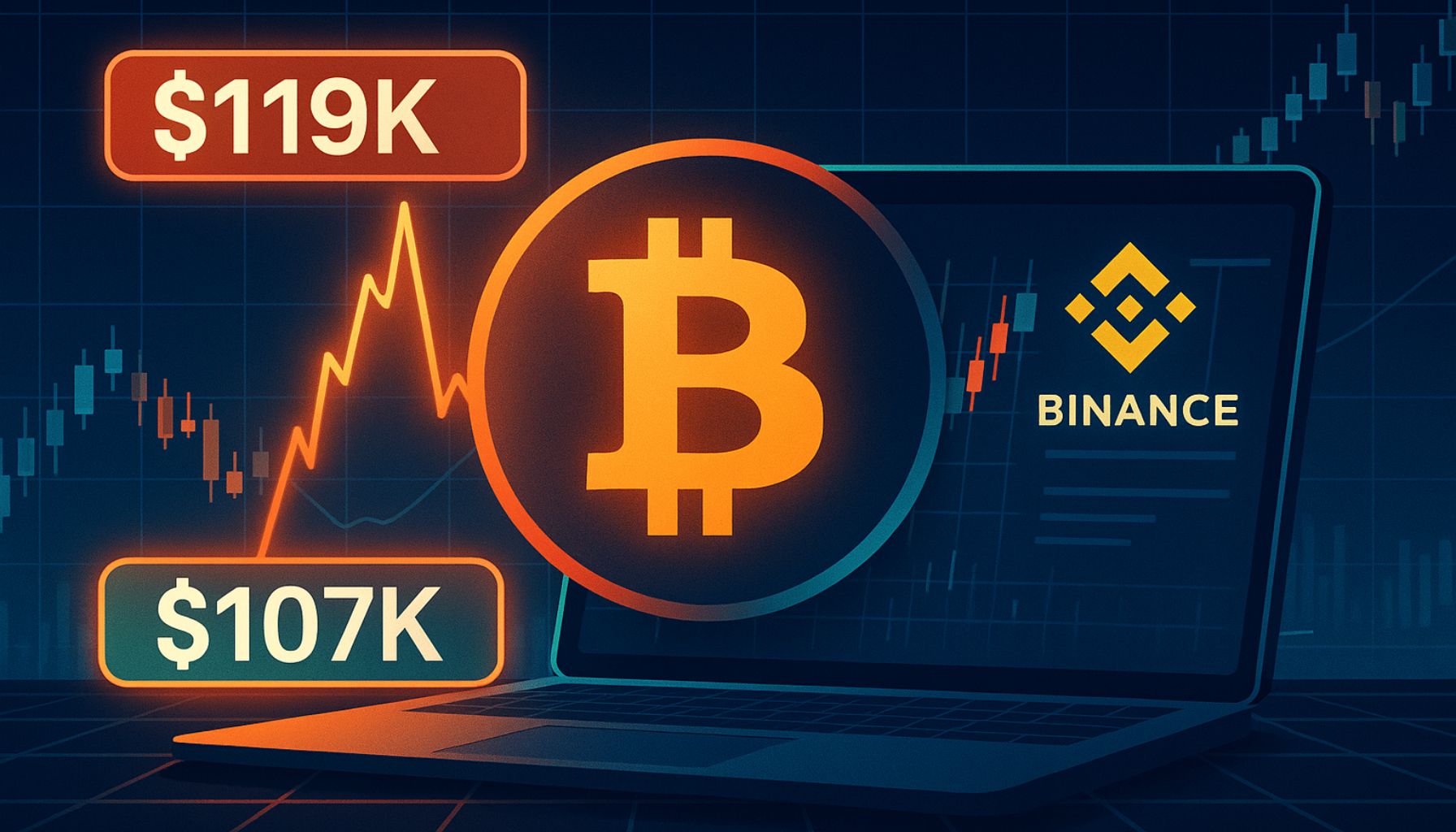 Биткойн в ловушке Binance: битва между $107 тыс. и $119 тыс. накаляется