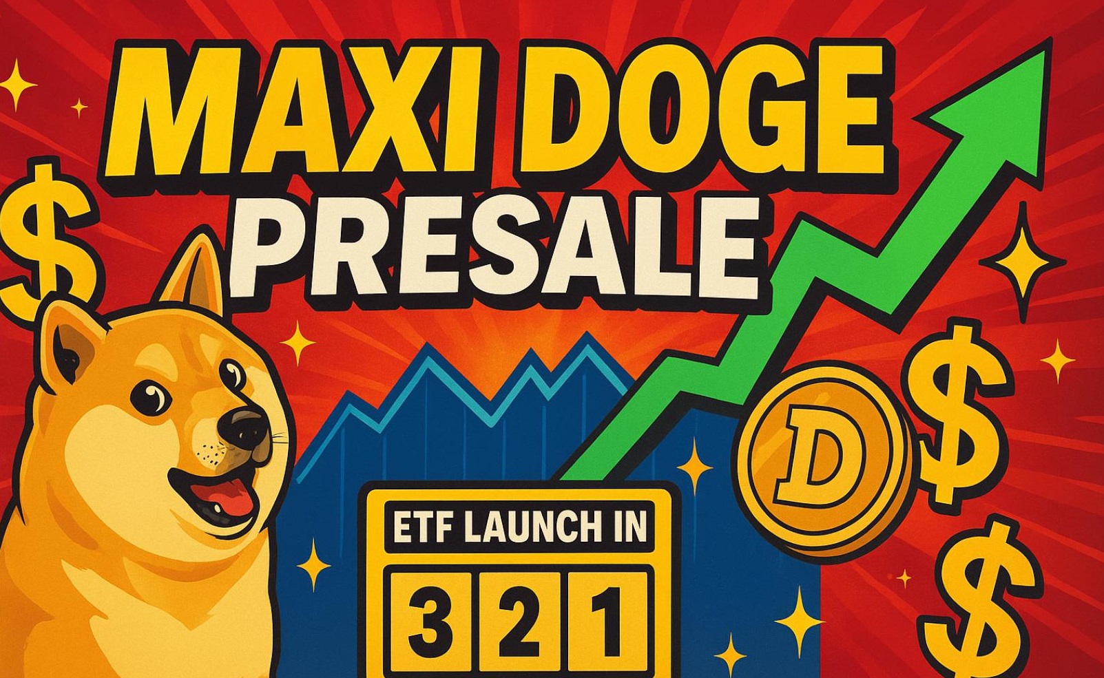 Dogecoin ETF запустится на следующей неделе, поскольку предварительная продажа Maxi Doge превысит 4 миллиона долларов