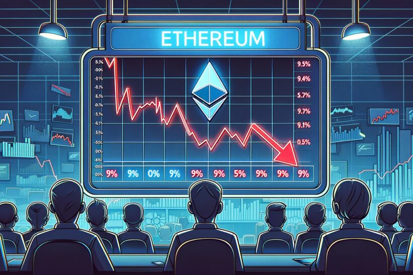 Ethereum потерял 5% на фоне отката рынка, что повышает риски более глубокой коррекции