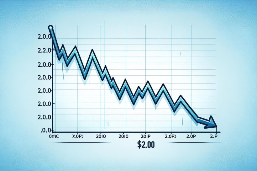 Цена XRP увеличивает потери и углубляется ниже $2,0 на фоне более мягких настроений