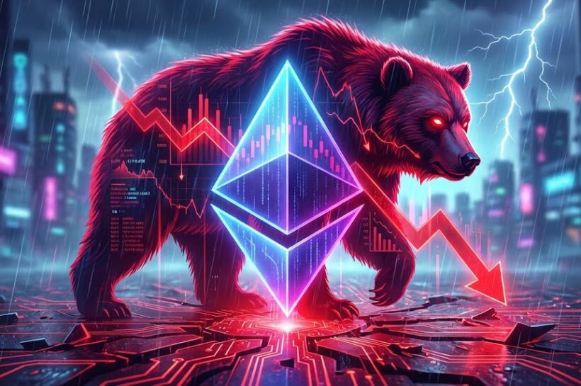 Цена на Эфириум демонстрирует медвежий уклон, быки теряют краткосрочный контроль