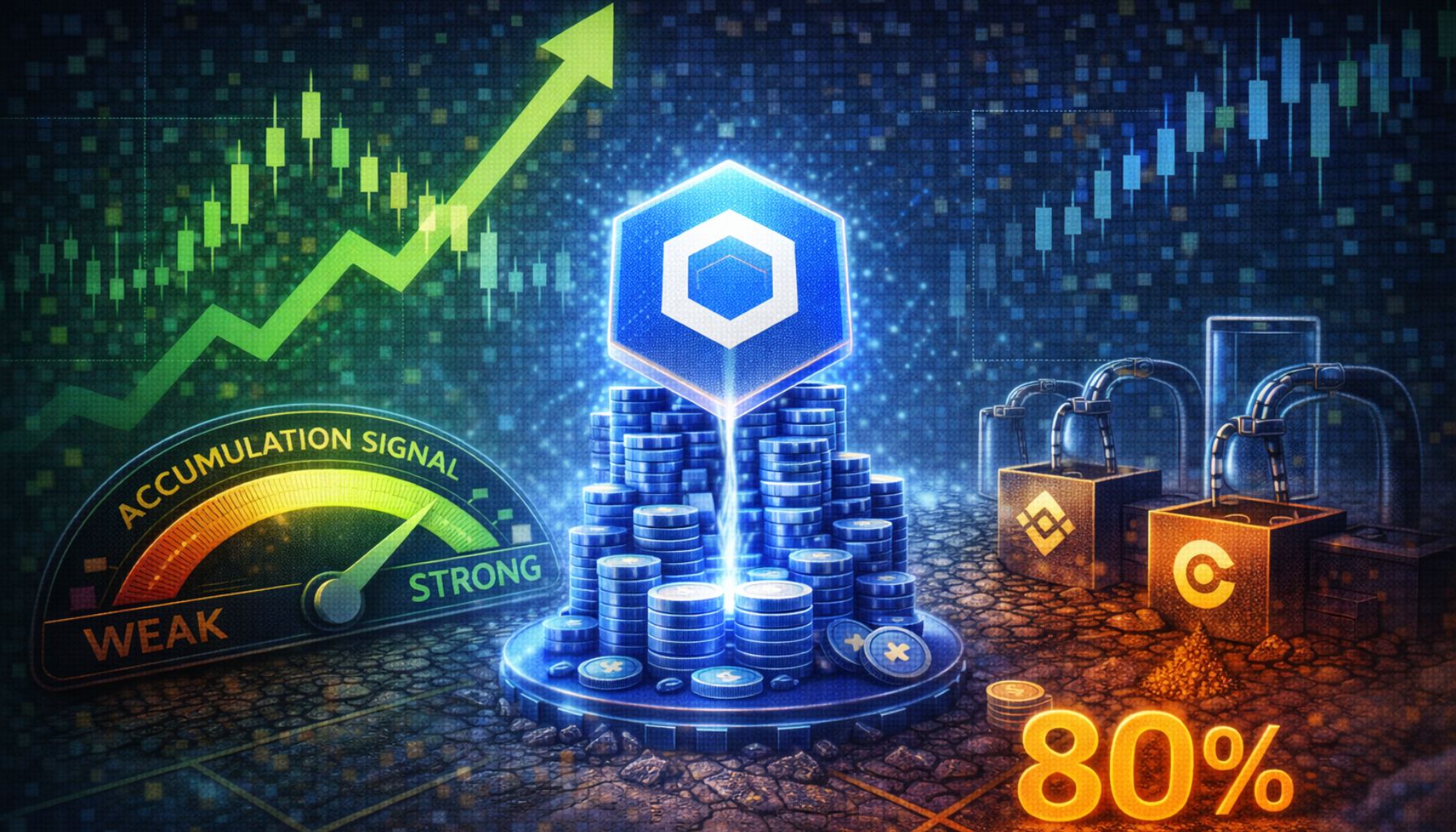 Chainlink показывает сильный сигнал накопления: ликвидность биржи LINK иссякает