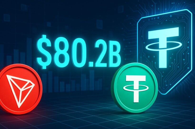 Tron достиг рубежа в 80,2 миллиарда долларов стейблкоина после того, как Tether выпустил в сеть 1 миллиард долларов США