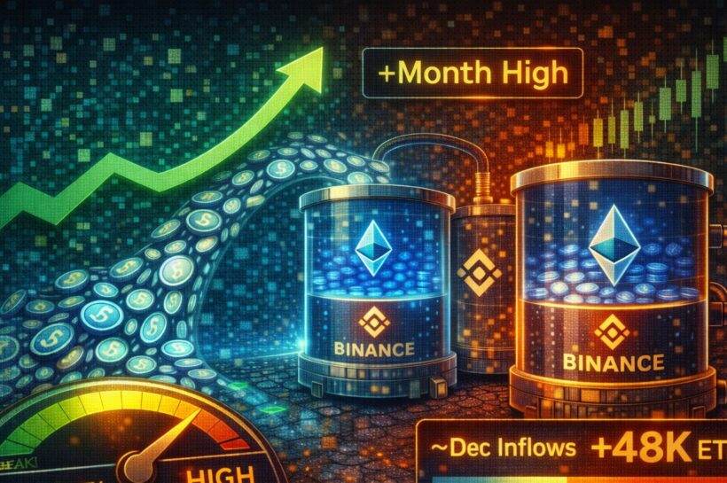 Ликвидность Ethereum восстанавливается на Binance: декабрьский приток сигнализирует о стратегическом перепозиционировании