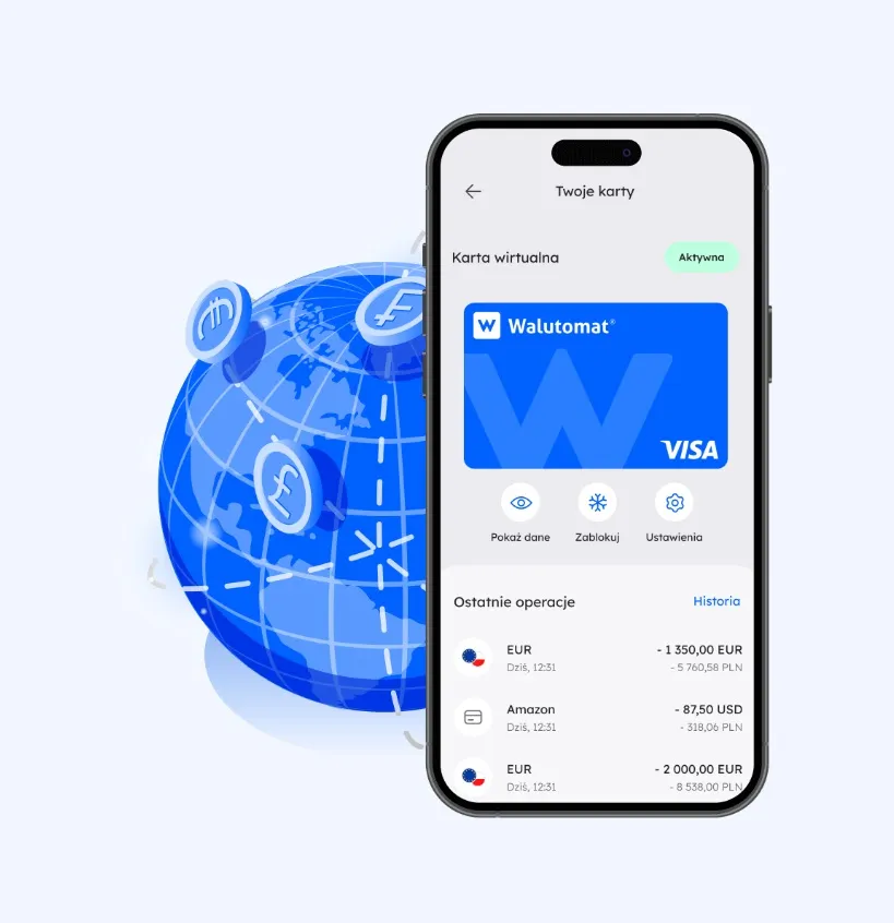 Карта-кошелек с валютой, банкомат