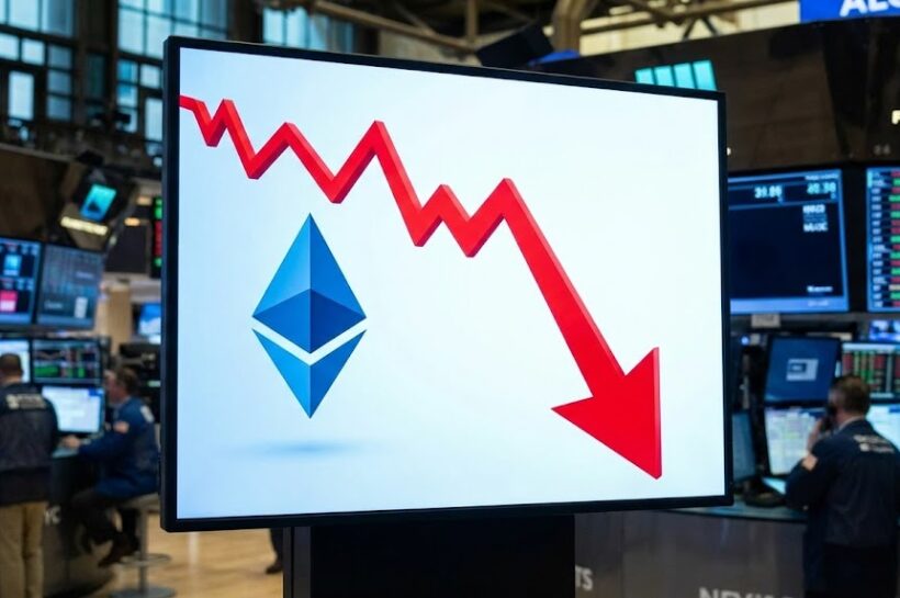 Цена Ethereum упала до $2800, что вызвало новые опасения по поводу снижения цены