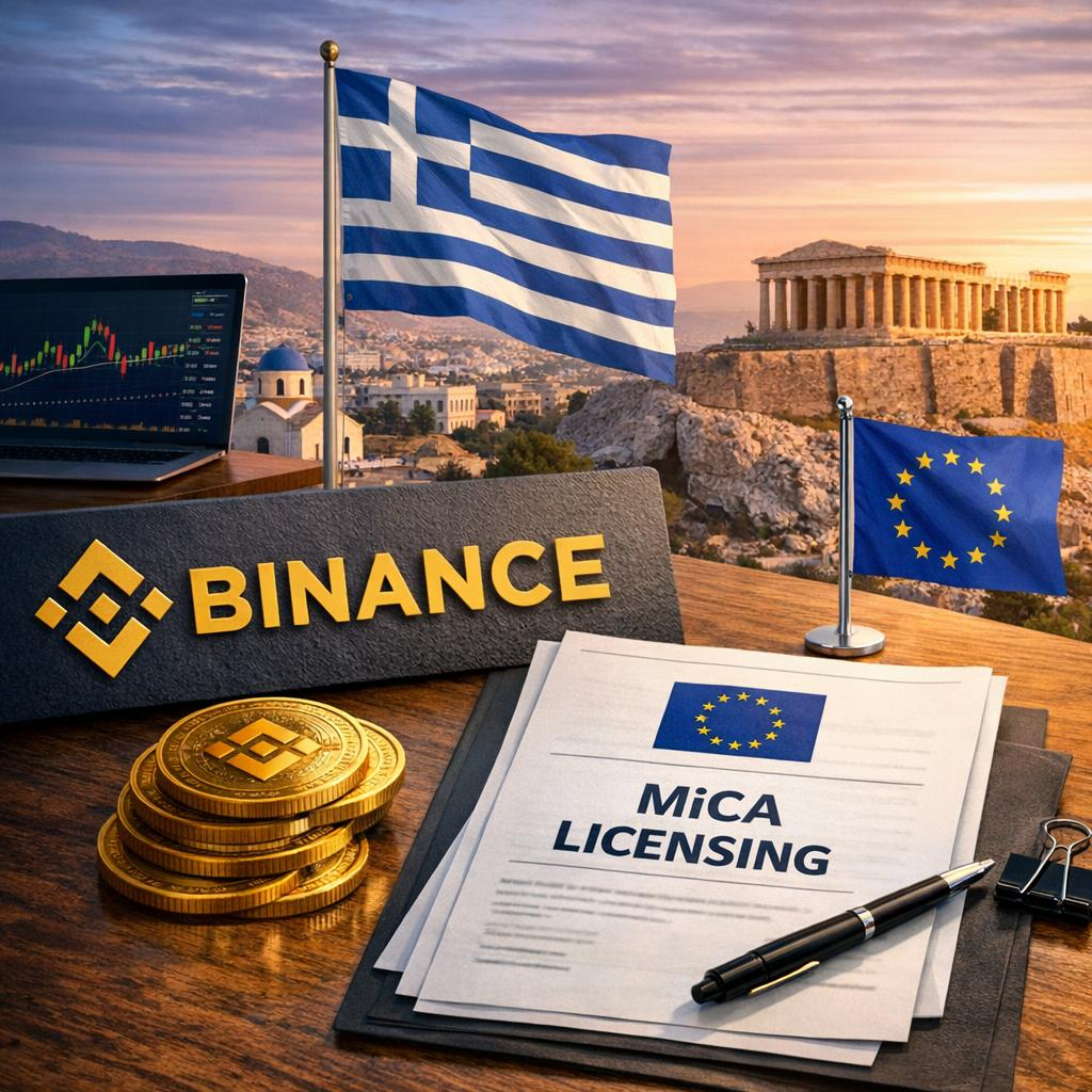 Binance формирует новую компанию в Греции и продвигается вперед с лицензированием MiCA