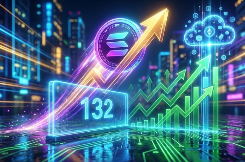 Солана (SOL) восстанавливает 132-й уровень, динамика резко становится бычьей