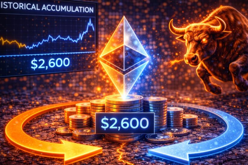 Ethereum торгуется на историческом уровне накопления: смогут ли быки удержать $2600